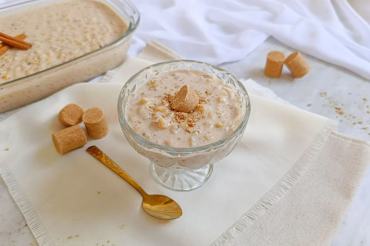Receita de Canjica Cremosa Tradicional do Chef Moisés Costa