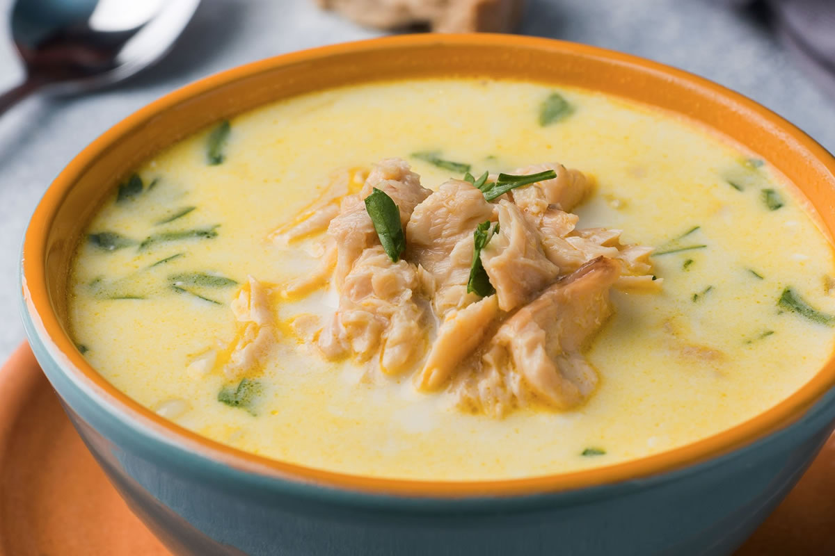 Receita de Caldo de Mandioquinha com Frango