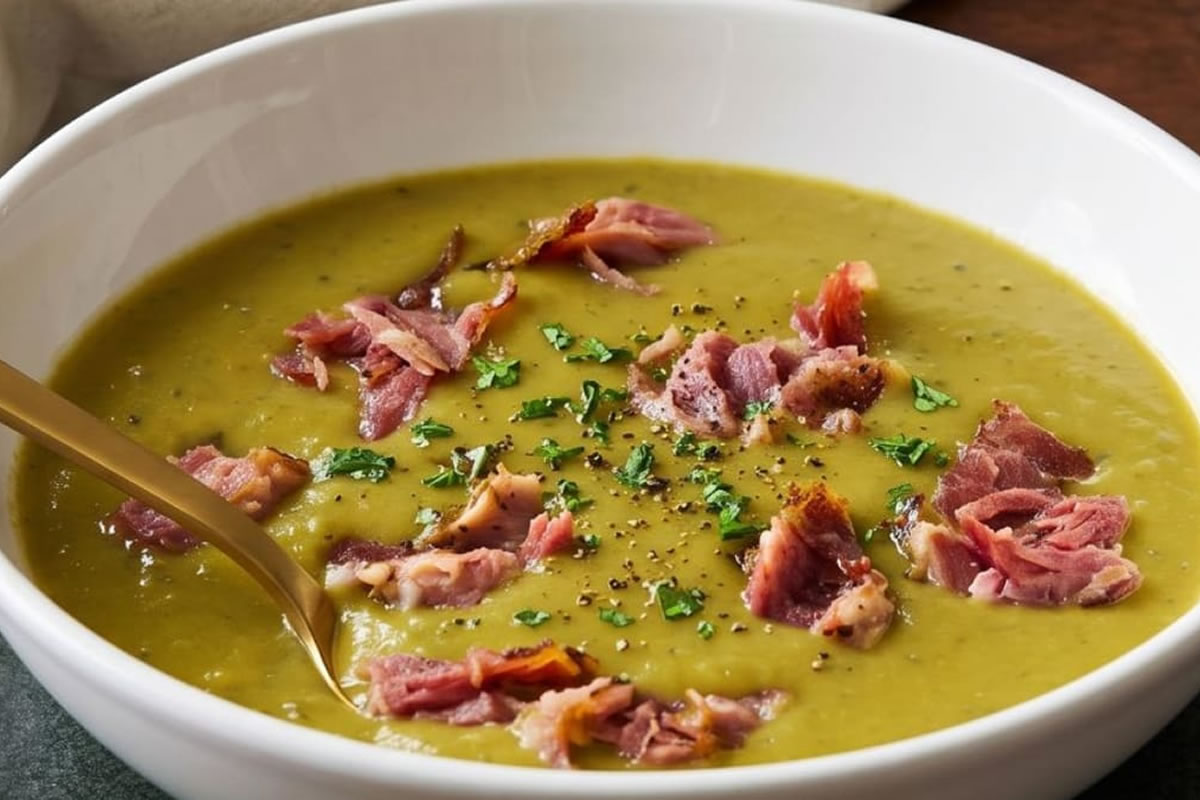 Receita de Sopa de Ervilha com Costelinha Defumada